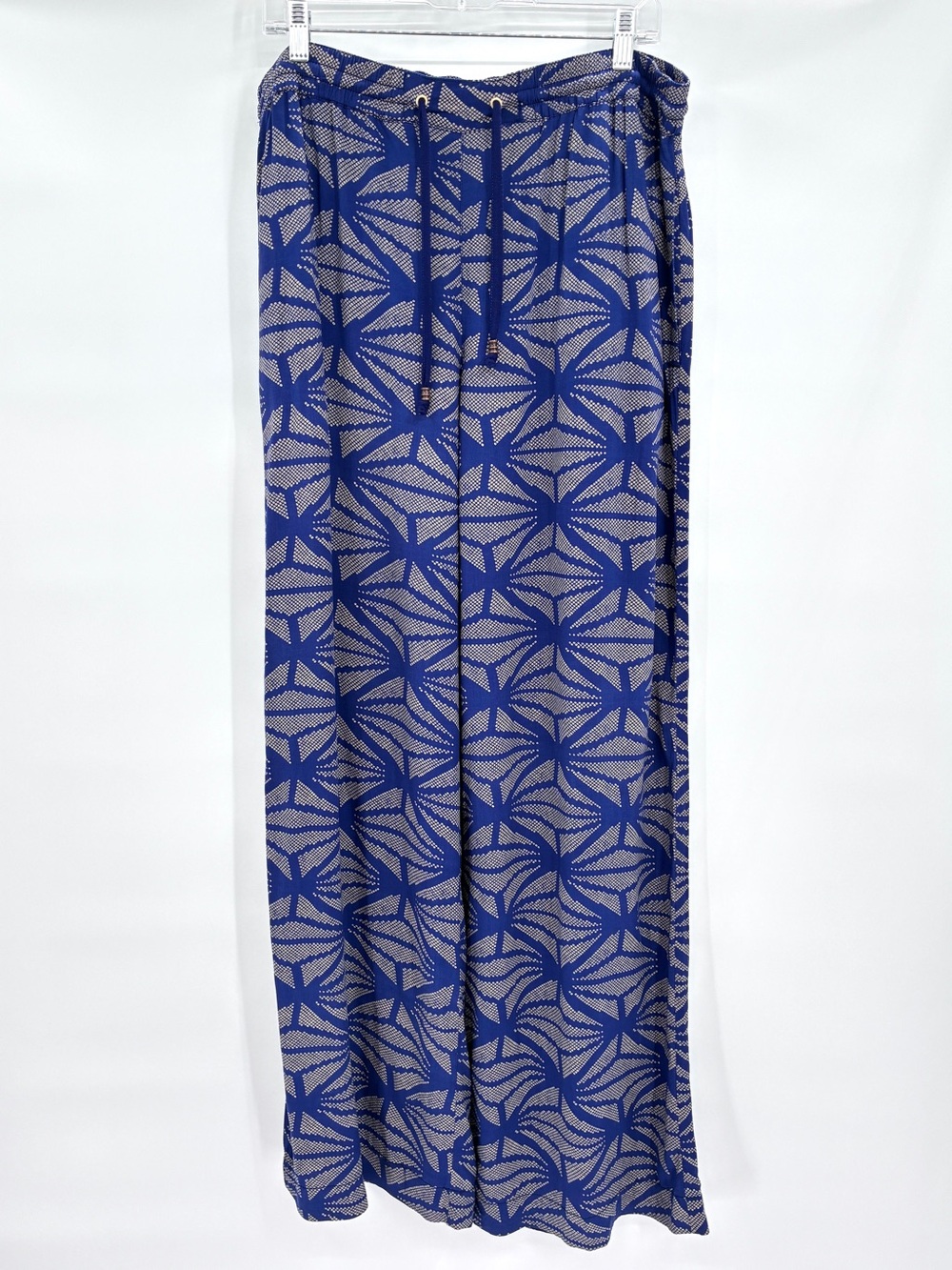 Hei Hei Anthro Wide Leg Loose Boho Resort Coastal Artsy Geo Print Pants Large